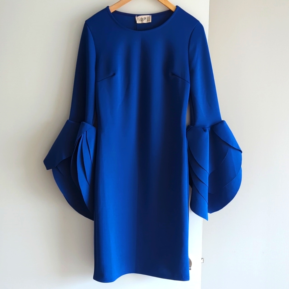 NWT Club L Tulip Ptal Sleeve dress